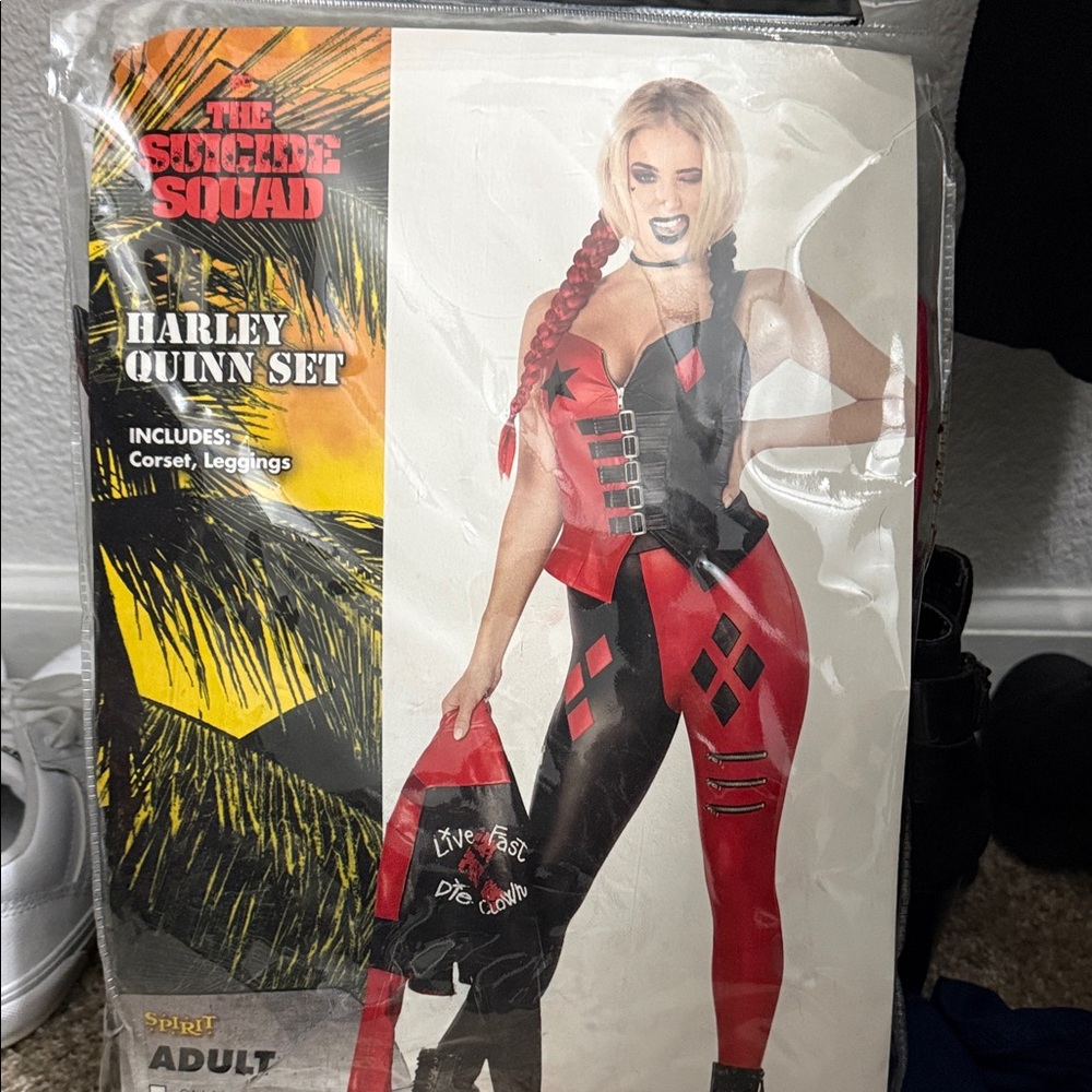 Spirit Harley Quinn Red and Black Costume Set
